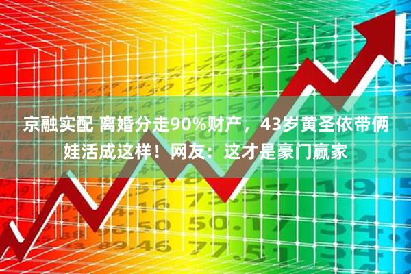 京融实配 离婚分走90%财产，43岁黄圣依带俩娃活成这样！网友：这才是豪门赢家